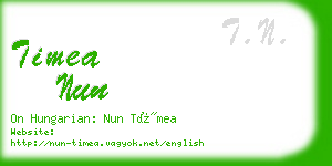 timea nun business card